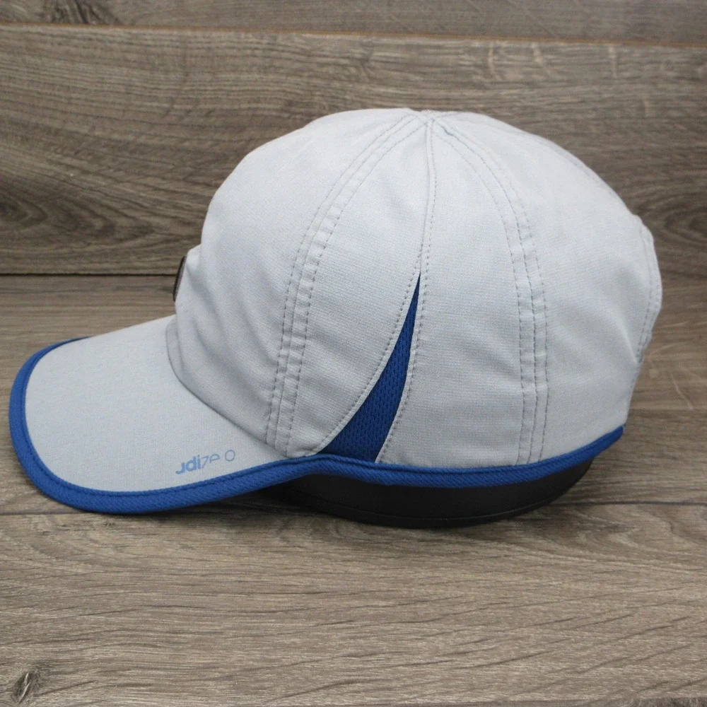 Adidas Adizero Hat Cap Mens Strap Back Grey Blue Run Hike Gym Sportswear